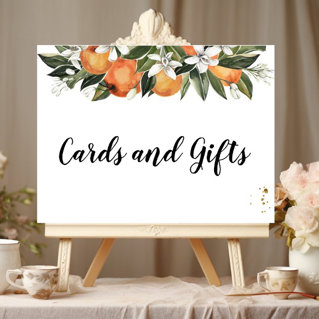 Póster Naranja y acuarela modernas (Subido por el creador)