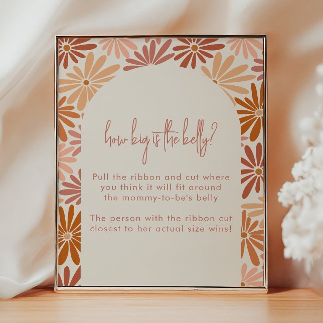 Póster Naranja y catorce rosado Floral Qué tan grande es  (Subido por el creador)