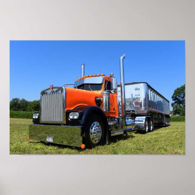 Póster Naranja y cromo (Frente)