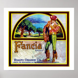 Póster Naranjas de Fancia