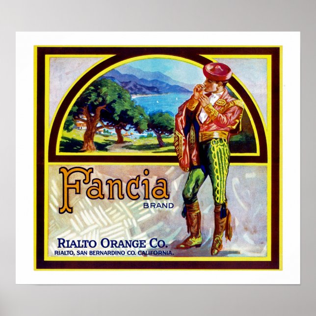 Póster Naranjas de Fancia (Frente)