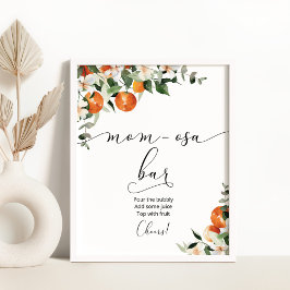 Póster Naranjas de la marca de bar Mom-osa