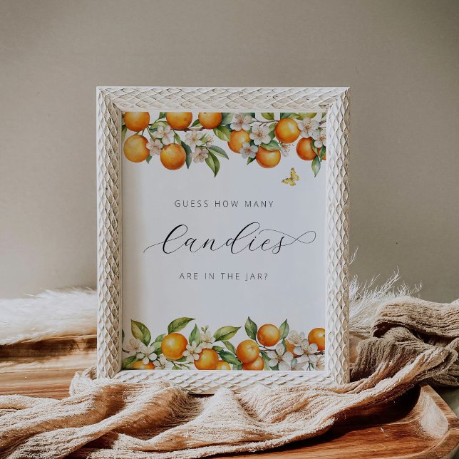 Póster Naranjas de verano Baby Shower Cuántos Canales (Subido por el creador)