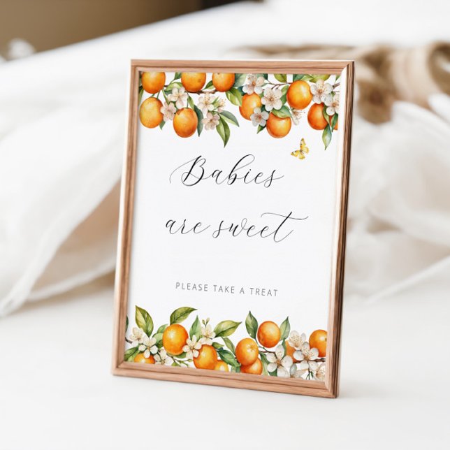 Póster Naranjas de verano brillantes Baby Shower Los bebé (Subido por el creador)
