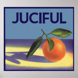 Póster Naranjas juiciosos