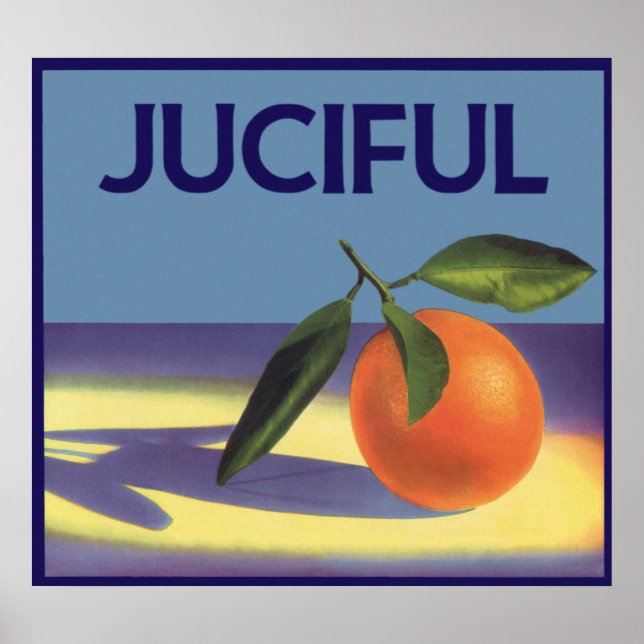 Póster Naranjas juiciosos (Frente)