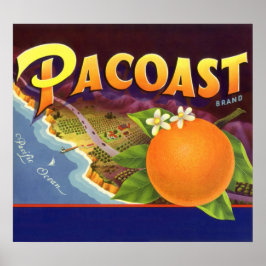 Póster Naranjas Pacoast
