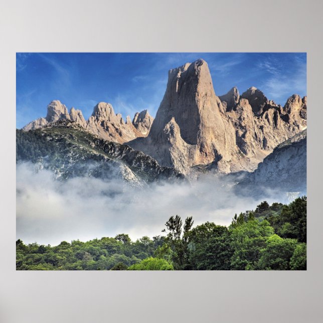 Póster Naranjo de Bulnes, Parque Caliza, España (Frente)