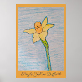 Póster Narciso Amarillo Único