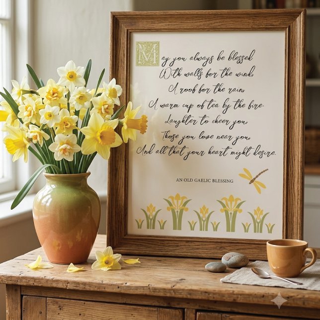Póster Narcisos de primavera bendición gaélica (Subido por el creador)