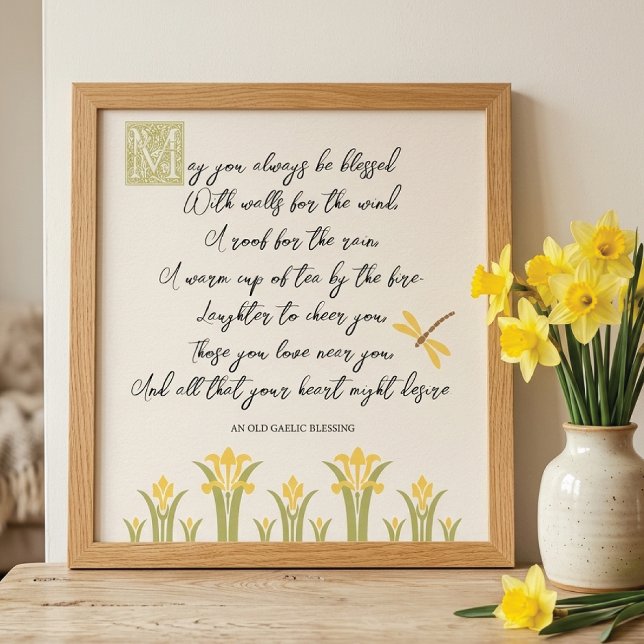 Póster Narcisos de primavera bendición gaélica (Subido por el creador)