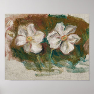 Póster Narcisos - Fragmento por Renoir 