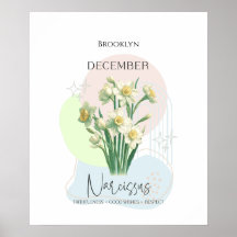 Narcissus Birth Flower de diciembre