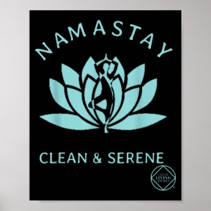 Póster Narcóticos de yoga limpios y serenos anónimos