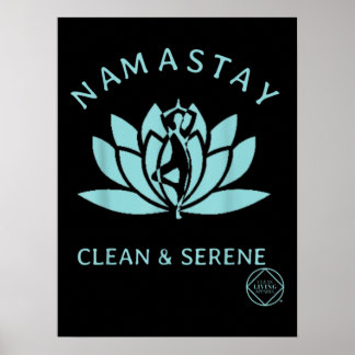 Póster Narcóticos de yoga limpios y serenos anónimos