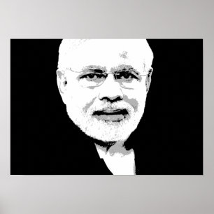 Póster Narendra Modi hace frente