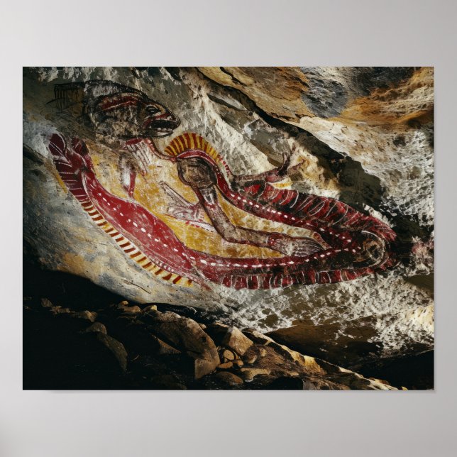 Póster Narrativas primordiales: La saga de la piedra (Frente)