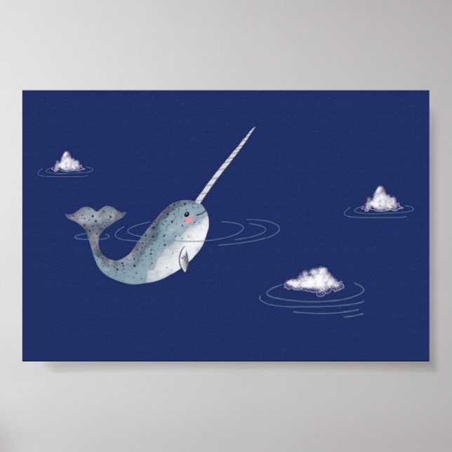 Póster Narwhal ártico (Frente)