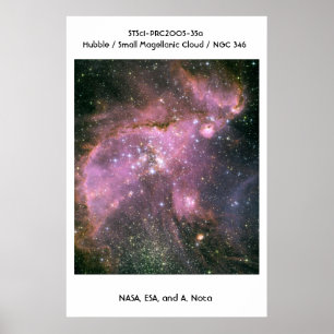 Póster NASA / Hubble / Pequeña Nube Magelánica / NGC 346
