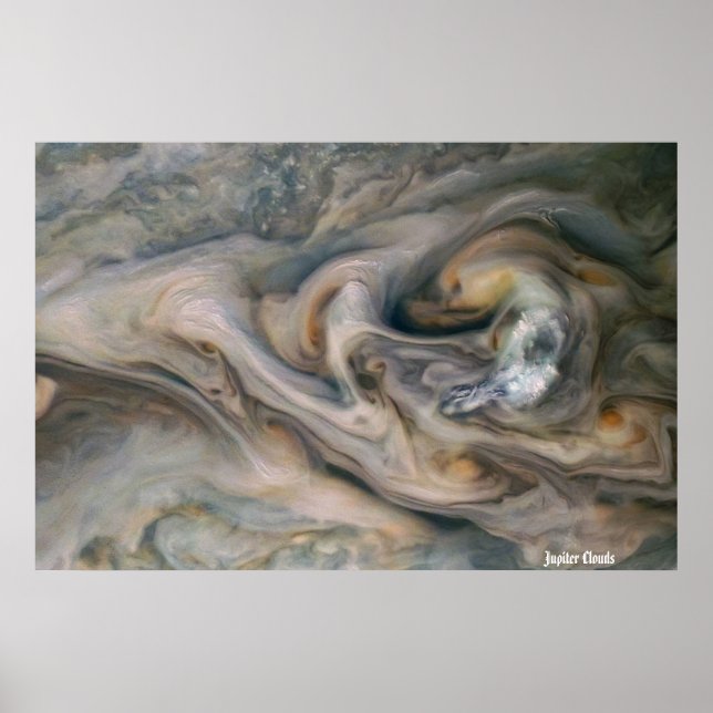 Póster NASA / Juno / Júpiter / Nubes / (Frente)