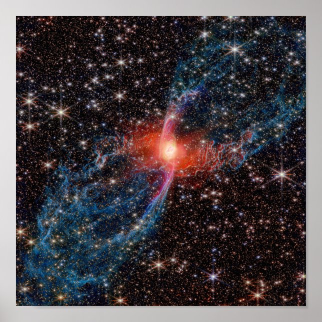 Póster NASA JWST Red Spider Nebula Photo (Frente)