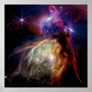 Póster NASA JWST Región de Formación Estelar Rho Ophiuchi