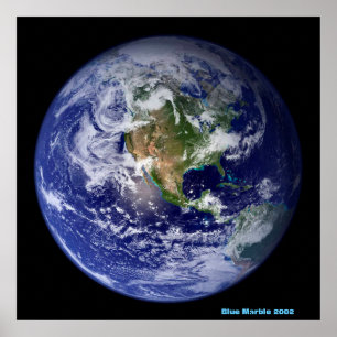 Póster NASA/Marble Azul 2002 /