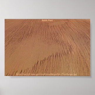 Póster NASA Mars Yardangs
