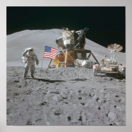 Póster Nasa Moon Landing Apollo 15 Módulo Lunar 1971