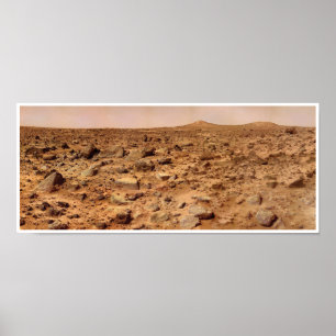 Póster NASA Paisaje Marciano Twin Peaks