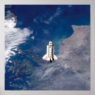 Póster NASA Space Shuttle Endeavor STS-113 Earth Orbit