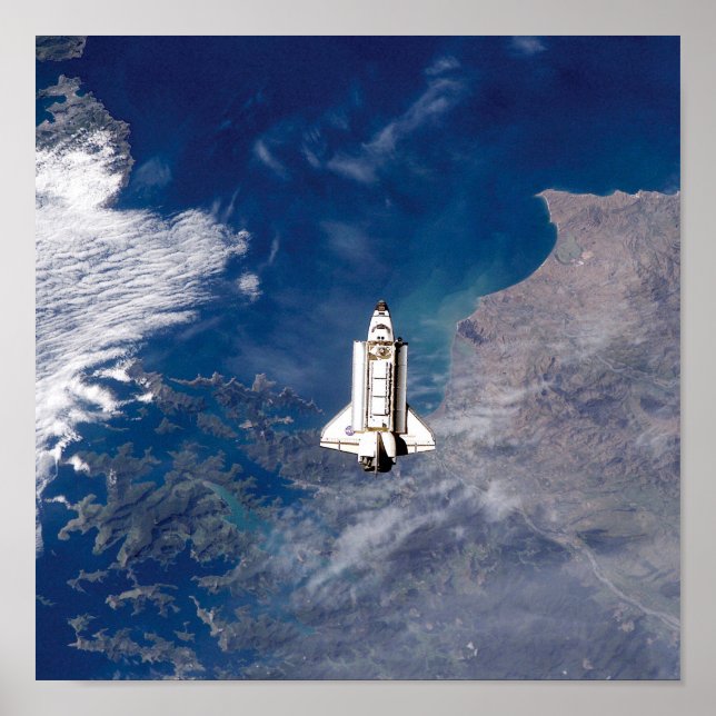 Póster NASA Space Shuttle Endeavor STS-113 Earth Orbit (Frente)