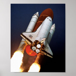 Póster NASA Space Shuttle Launch STS-45