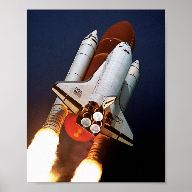 Póster NASA Space Shuttle Launch STS-45 (Frente)