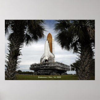 Póster NASA / Transbordador Espacial Endeavor / 14 de nov