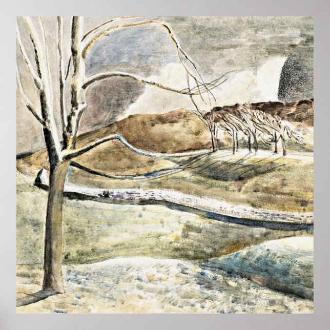 Póster Nash - Moonrise over Cleeve Hill (Frente)