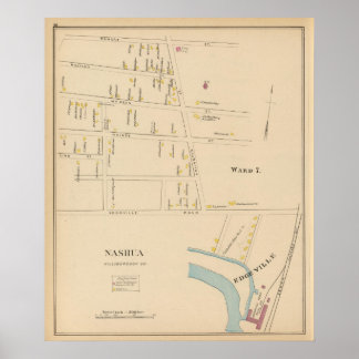 Póster Nashua, Ward 7, Edgeville