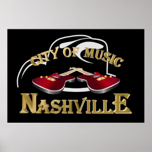 Póster Nashville. Ciudad de la música