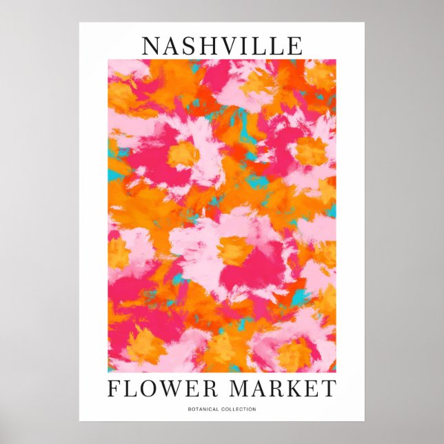 Póster Nashville Flower Market (Frente)