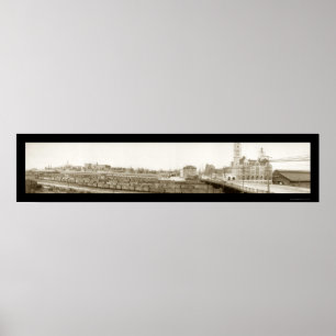 Póster Nashville, foto 1905 del ferrocarril del TN