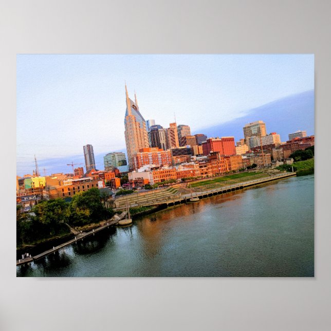 Póster Nashville, Poster de la línea aérea de Tennessee # (Frente)