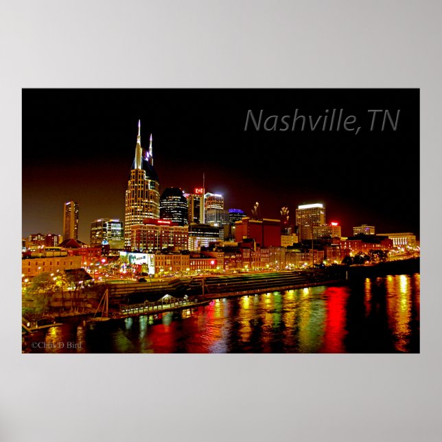 Póster Nashville, Poster de TN Skyline (Frente)