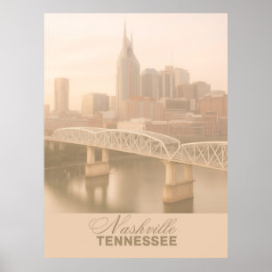 Póster Nashville, Tennessee