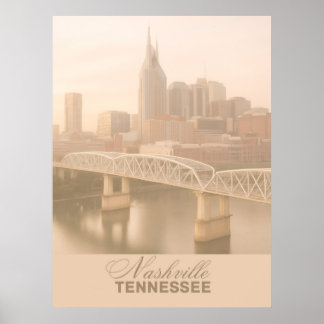 Póster Nashville, Tennessee