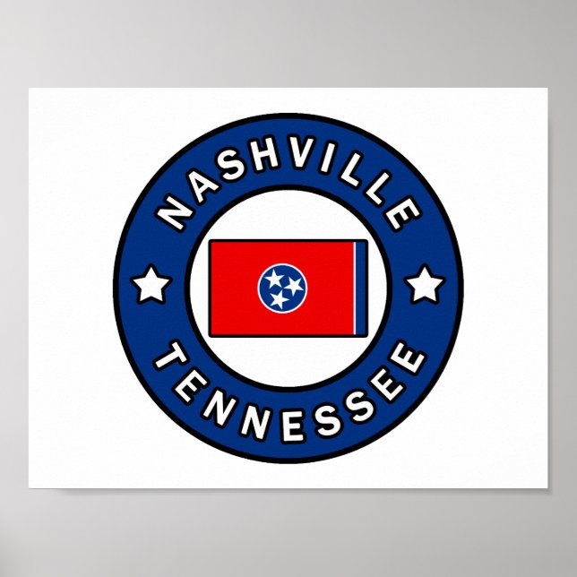 Póster Nashville Tennessee (Frente)