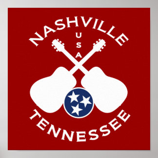 Póster Nashville, Tennessee EE. UU.