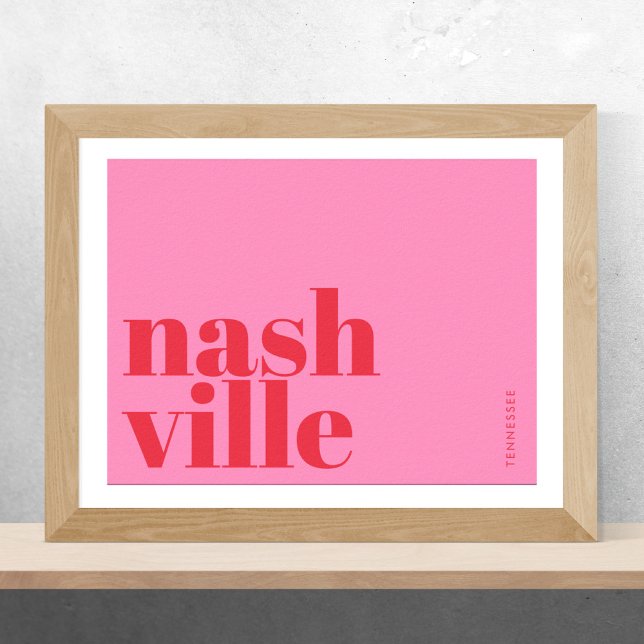 Póster Nashville Tennessee typography  (Subido por el creador)