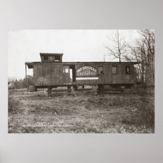 Póster Nashville y Atlantic Railroad Caboose