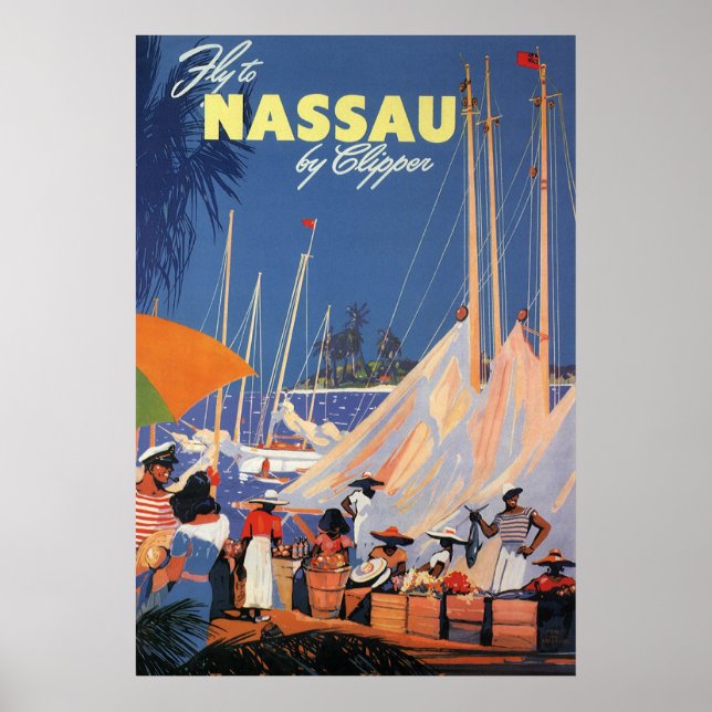 Póster Nassau Bahamas (Frente)