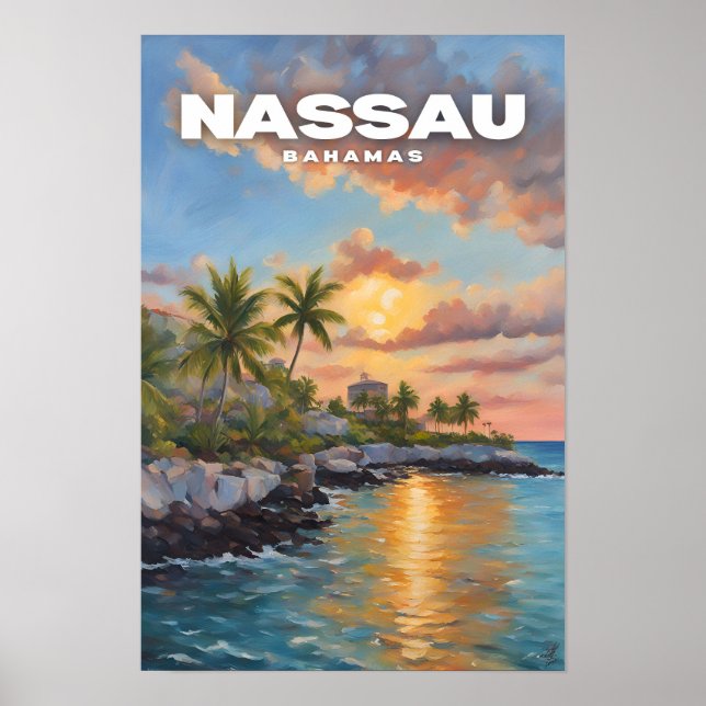 Póster Nassau Bahamas (Frente)